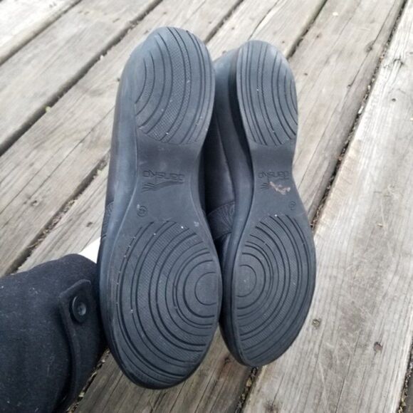 Dansko Addy Black Nappa Leather Smoking Loafers 42 - Picture 8 of 10